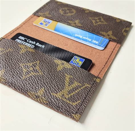 lv monogram business card holder|louis vuitton gusseted card holder.